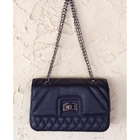 double chain strap shoulder bag